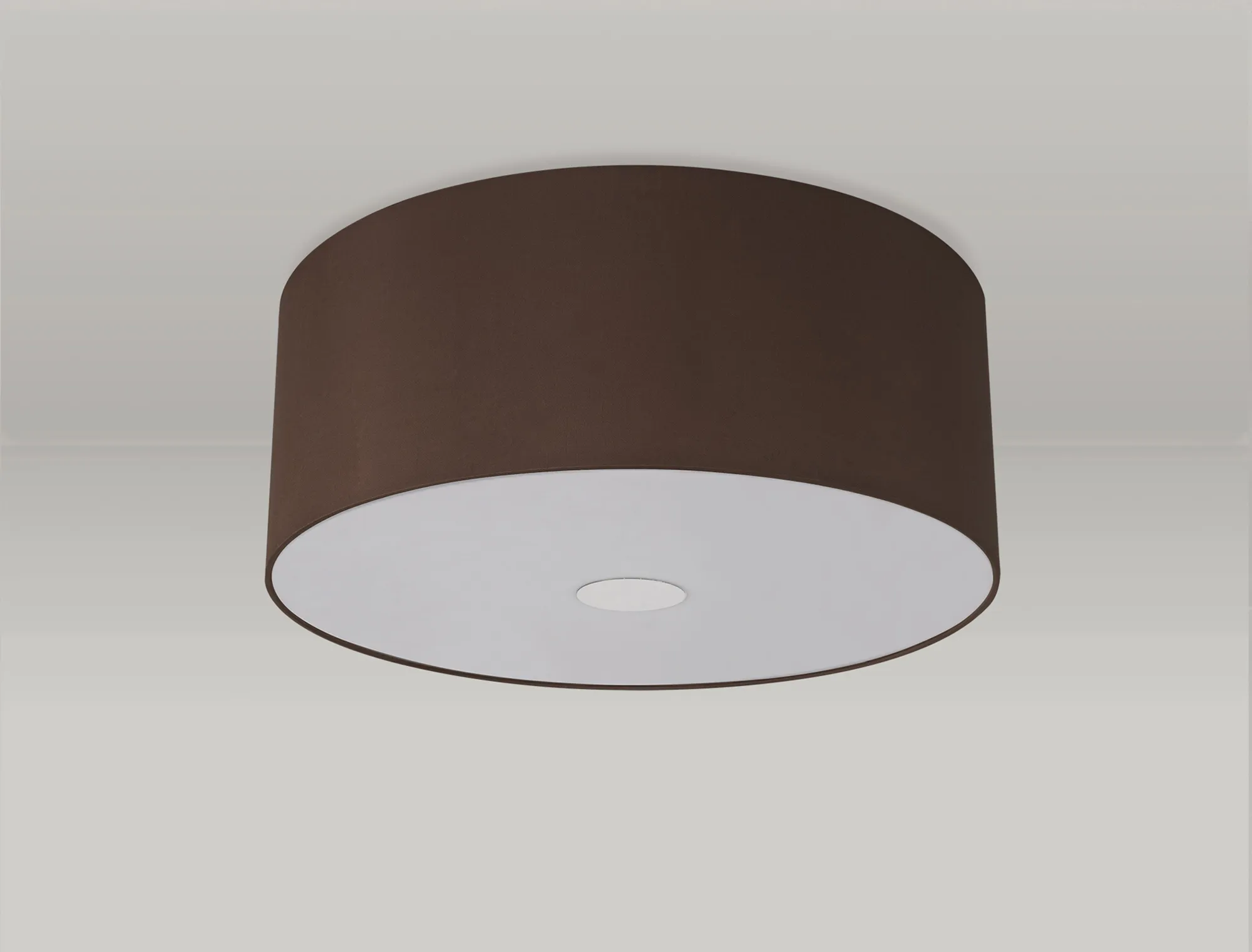 Baymont 50cm, Flush 3 Light Polished Chrome, Raw Cocoa/Grecian Bronze, Frosted Diffuser DK0362  Deco Baymont CH RC